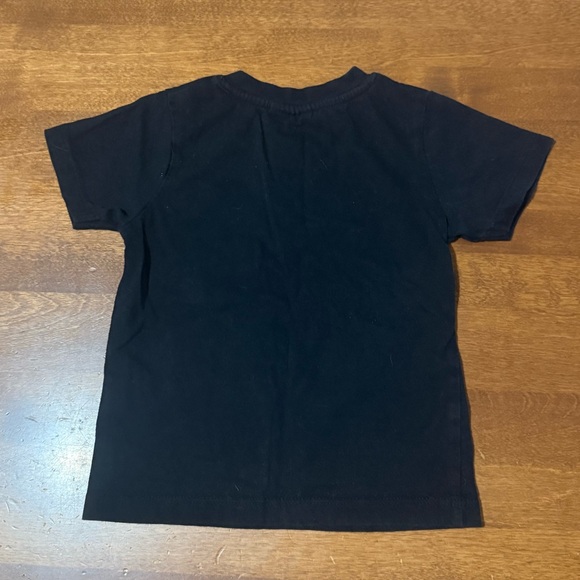 Navy Kids Short Sleeve Tee with Button Detail - Picture 2 of 2